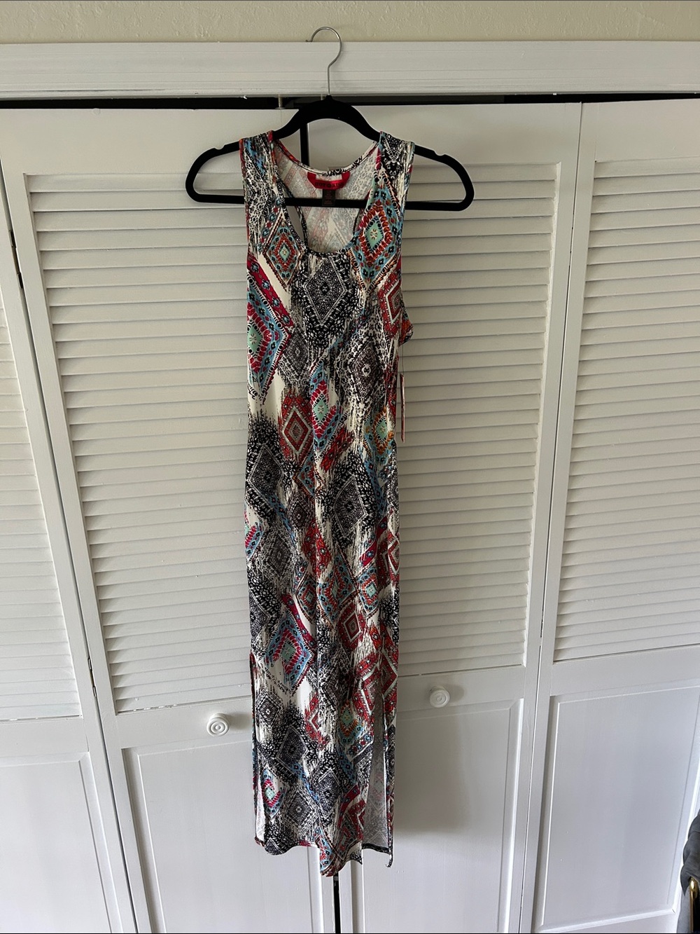 Hot Kiss Sleeveless Maxi Dress in White, Black, Red, Teal